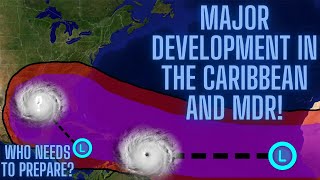 Tropics Update Models Call For Big Development In The Caribbean And MDR Who Needs To Prepare [upl. by Yalhsa]