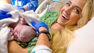 Meeting Our Baby Girl For The First Time Live Birth [upl. by Amle424]