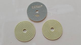 Resin Diamond Polishing Pads Grit  100 For Marble Floor Surface Preparation [upl. by Quintie]