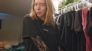 LETS ORGANIZE MY CLOSET SHIRT HAUL [upl. by Lesnah899]