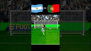 Argentina vs Portugal  FINAL  Penalty shoot  fifa world cup 2026  realistic pes gaming shorts [upl. by Anecusa]