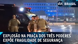 Exército reforça segurança no Palácio do Planalto após atentado  SBT Brasil 141124 [upl. by Yadahs360]