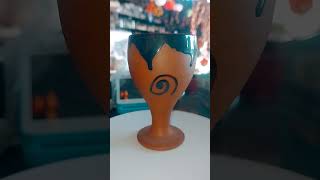 Handmade clay wine cupvinsarthouse8494 [upl. by Samtsirhc]