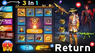 Indonesia Server Next 3 In 1 Incubator Confirm amp Special Evo Bundle Return 😱  Garena Free Fire [upl. by Siward]