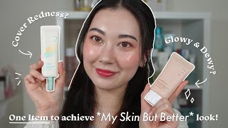 Best KBeauty ToneUp Cream for my skin but better look🌟 numbuzin ToneUp Cream comparison review [upl. by Neff483]