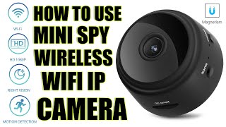 How to use Mini Spy IP Camera Wireless WiFi HD 1080P Hidden Home Security Night [upl. by Korie594]