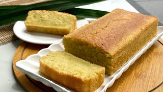 Light Butter Cake With Pandan Aroma Without Cornflour [upl. by Nhguavahs568]