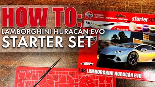 How To Airfix Starter Set Lamborghini Huracán EVO [upl. by Notlaw]