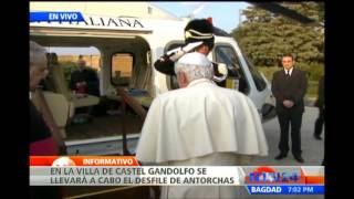 Este es el momento en el que el papa Benedicto XVI abandona la Santa Sede [upl. by Hogue391]