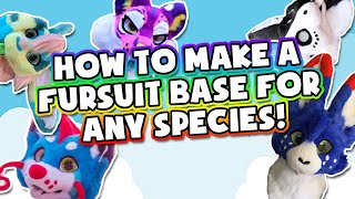 How to make your own fursuit headbase patterns  TUTORIAL [upl. by Teahan]