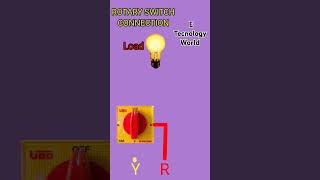 threephase rotary switch connection shorts rotary viralshorts electrical trending electronic [upl. by Oberg]