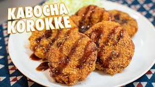 How to Make Kabocha Korokke Japanese Pumpkin Croquettes [upl. by Pomeroy]