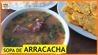 SOPA DE ARRACACHA  RECETA COLOMBIANA [upl. by Monsour712]