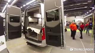 Salon du VR 2019 de Montréal Camper van Safari condo Mercedes sprinter xl classe B aménagé [upl. by Siana]