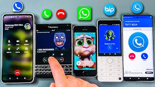 Zangi WhatsApp BiP SkyPhone Incoming Call HTC U23  BlackBerry  iPhone 5s  Xiaomi Qin  Moto [upl. by Albion952]