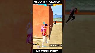 CS rank master lobby 1v4 clutch gamplay 🎯🤯💯🤯freefire masterplayer ffshorts ff [upl. by Nylcaj]