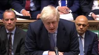 Boris Johnsons first PMQs 4 September 2019 [upl. by Sucramraj]