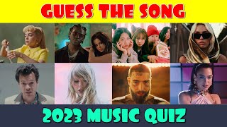 Guess the Song 2023 Music Quiz [upl. by Ecinerev435]