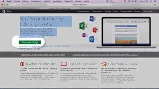 Descargar e Instalar Office 2016 para Mac Versión Preliminar [upl. by Vivienne]