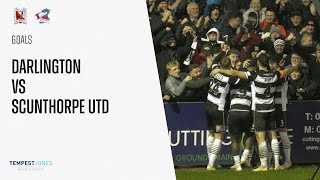 Goals Darlington v Scunthorpe United [upl. by Alper152]