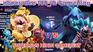 Honey Bee 100 IQ Gameplay 🔥 Honey Bee Gameplay Super Sus 🔥 Gaming With Fun 🔥 [upl. by Graner]