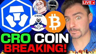 CRO Coin VS Bitcoin NEW ALLTIME HIGH Cronos Memecoin Exchange Listings [upl. by Ainej277]