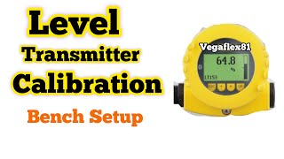 Level transmitter calibration  level transmitter configuration vegaflex  Part 4 [upl. by Etnohc]