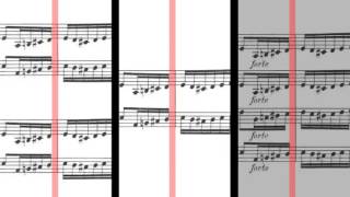 BWV 1063  Concerto for 3 Harpsichords in D Minor Scrolling [upl. by Zollie]