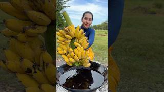 How to crispy banana recipe shortvideo shorts cooking food recipe [upl. by Tihw]