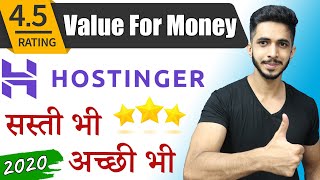 Best Affordable amp Fast Web Hosting in India 🔥2020  Ft Hostinger [upl. by Nymzaj]