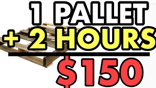 Build THIS Simple Pallet Wood Creation  You Wont Believe How Quickly It Sells [upl. by Yehc654]