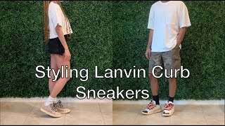 Styling the Lanvin Curb Sneakers  Review and Sizing Tips [upl. by Ceporah479]