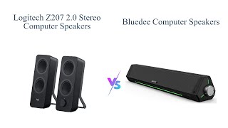 Logitech Z207 vs Bluetooth Soundbar Computer Speakers 🔄 Best Audio Comparison [upl. by Zarihs]