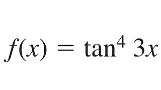 Derivadas de Funciones Trigonométricas fx tan4 3x [upl. by Erbua3]