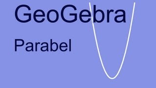 GeoGebra Parabel mit verstellbaren Variablen [upl. by Ellener]