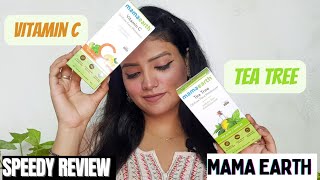 Mama Earth Vitamin C amp Tea Tree Oil Free Moisturiser Speedy Review [upl. by Pavia]