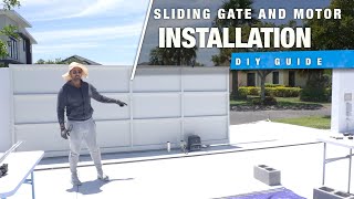 How to Install Automated Sliding Gate and Motor  DIY First Time [upl. by Cash]