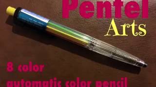 Pentel 8 Color Automatic Colored Pencil [upl. by Elleimac]