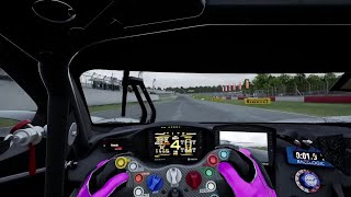 ACC Donington Park McLaren 720S GT3 Evo 2023 Heavy Rain Track Guide Hotlap  Telemetry [upl. by Abebi]