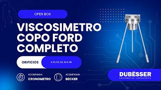 VISCOSIMETRO COPO FORD COMPLETO DUBESSER [upl. by Sherourd]