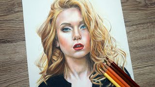 How to Draw Skin Tones with Prismacolor  Color Pencil Portrait Tutorial [upl. by Ettenej914]