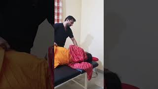 l5S1 chiropractic Adjustment chiropractic chiropractor backpain sciatica shorts dr Pankaj [upl. by Eceinhoj]