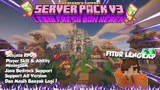 SERVER SIAP PAKAI MINECRAFT BEDROCK amp JAVA  SUDAH SUPPORT VERSI TERBARU SEMUA VERSI [upl. by Higbee]