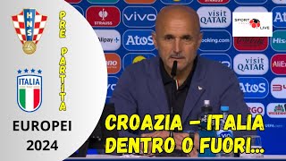 CROAZIA  ITALIA EUROPEI 2024 L SPALLETTI e BASTONI in conferenza stampa pre partita [upl. by Demetria]