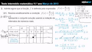 Teste Intermédio 11º Ano  Funções [upl. by Yoccm]