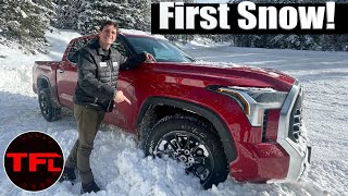 Is The New 2022 Toyota Tundra a Great Snow Truck [upl. by Nnayar337]