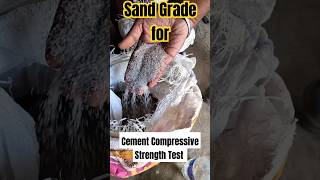 Sand Cement Compressive Strength Test sand grade compressivestrength cementtest cement shorts [upl. by Ariel]