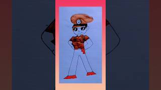 Little Singham Cartoon DrawingLittle Singham Drawing ytshorts art drawing shortsviralshorts [upl. by Weide]