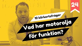 Teoriprov  Vad har motorolja för funktion  10 körkortsfrågor [upl. by Evander]