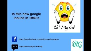 Is this how google looked in 1980  Lets Make Technologie Simple  LMTS [upl. by Guthry]